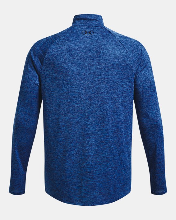 Herren UA Tech™ Shirt mit ½-Zip, langärmlig, Blue, pdpMainDesktop image number 5